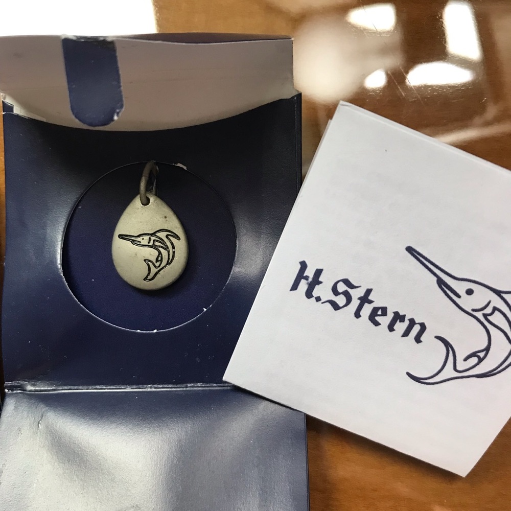 H. Stern pewter Marlin charm